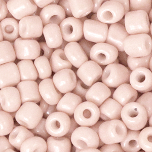 Glaskralen Rocailles dusty pink 4 mm - per 20 gram