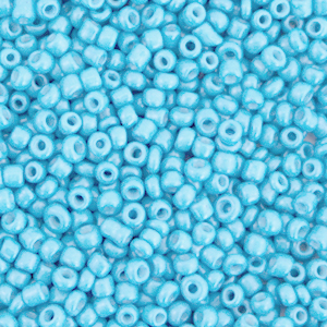 Glaskralen Rocailles lichtblauw 2 mm - per 10 gram