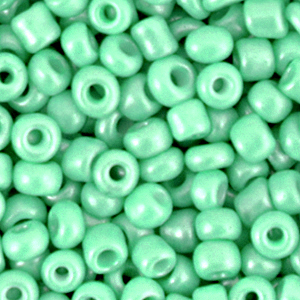 Glaskralen Rocailles vivid green 4 mm - per 20 gram