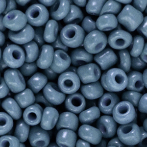 Glaskralen Rocailles denim blue 4 mm - per 20 gram