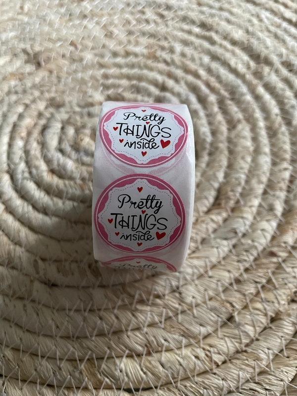 Rol stickers 'pretty things inside' - per rol