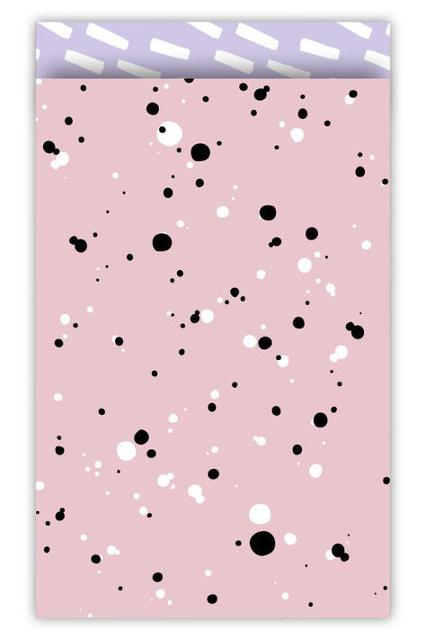 Cadeauzakje spots roze12x19 - per 5