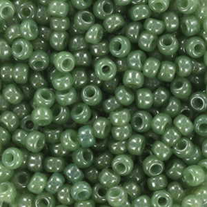 Miyuki rocailles translucent sage green 3 mm - per 5 gram