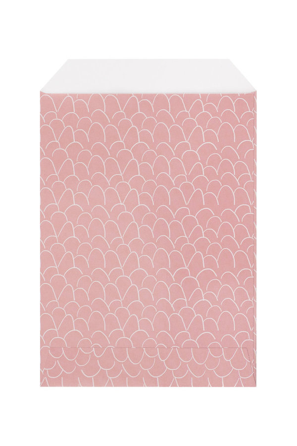 Sieradenenvelop 10x13 print roze - per stuk